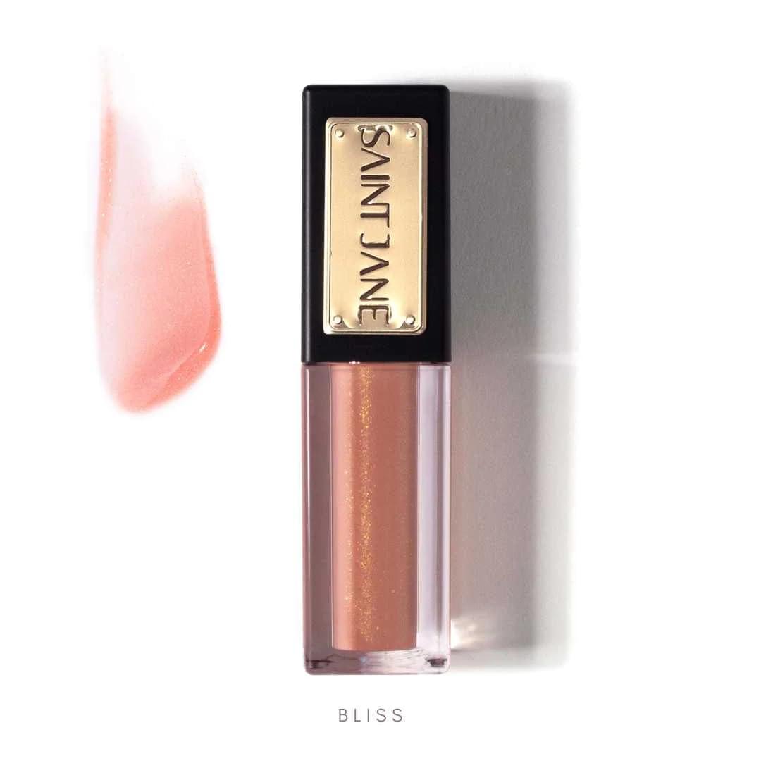 SAINT JANE SAINT JANE - Luxury Lip Oil (Bliss) + Sun Ritual Pore Smoothing SPF 30 Mineral Sunscreen | Luxury, Floral-Infused, Clean Skincare