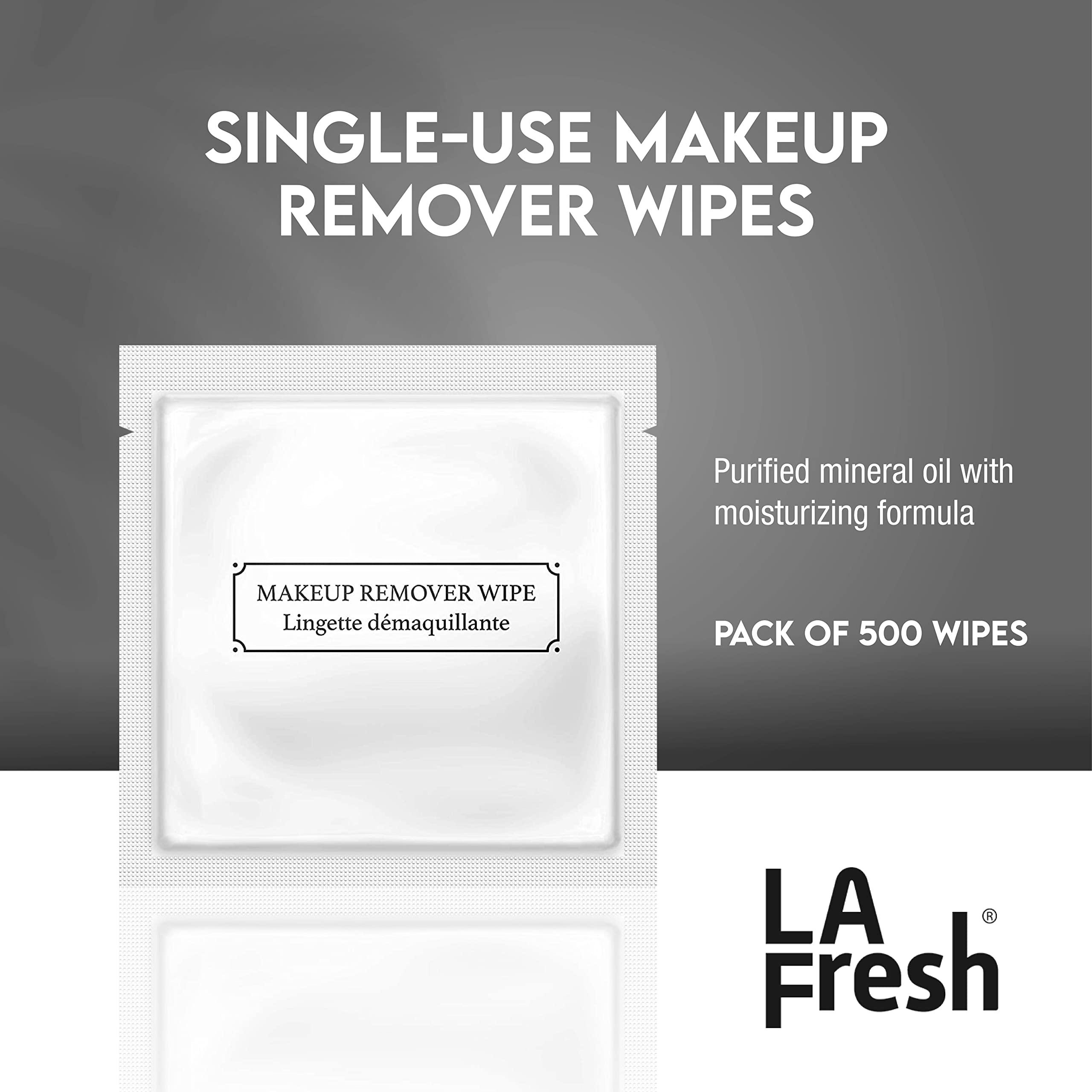 La Fresh La Fresh Hotel Premium Paraben-Free Makeup Remover Wipes - White, With Light Flora Scent 8x6" Wet Wipes - 500 Wipes, Skin Care Travel Essentials
