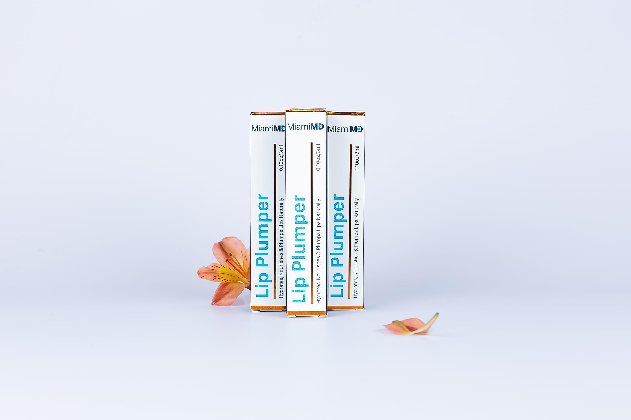 MiamiMD Lip Plumper (3ml) Premium Lip Gloss for Women -Hydrating and Nourishing with Collagen and Vitamin E - Gloss Plumper