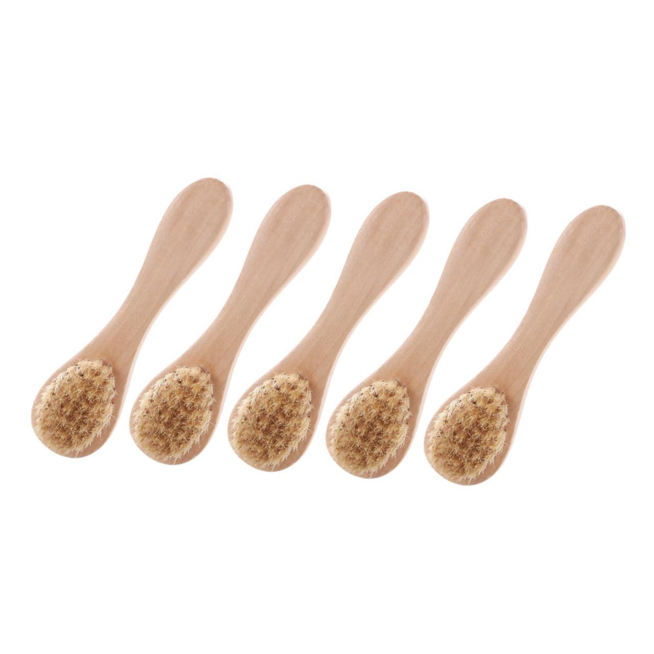 IWOWHERO IWOWHERO 5pcs Face Brush Face Scrubber Facial Tools Skin Care Tools Cleaning Tools Pore Cleaner Female Facial Brush Manual Facial Brush Face Cleansing Tool Handhold Facial Brush Hemu