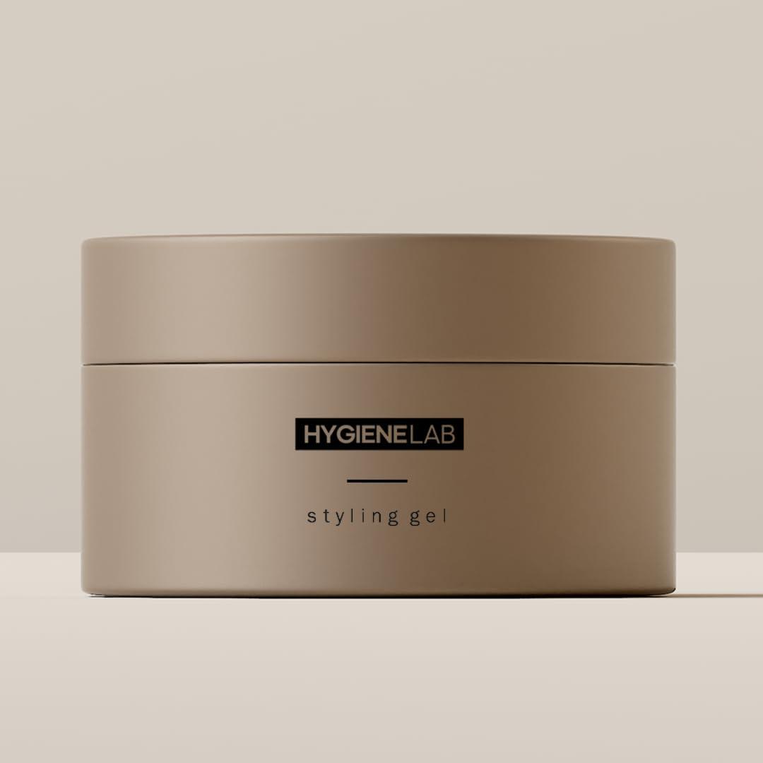 HygieneLab HygieneLab Men\'s Hair Gel - EWG Verified, Strong Hold, Matte Finish, Weightless Texture, Sandalwood Scent, Non-Toxic Clean Formula, Suitable for All Hair Types