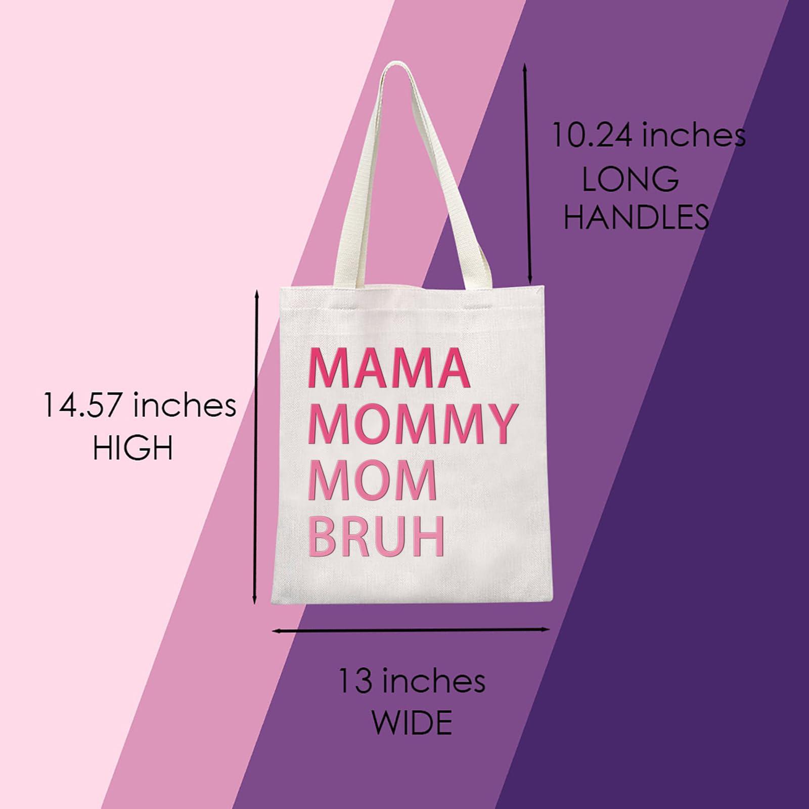 MNIGIU Funny Mom Gift Mama Tote Bag Mom Appreciation Gift Mom Birthday Gift Mothers Day Gift For Mama (Mama Tote)