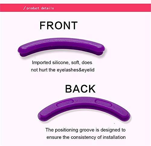 PARAHAIR 24 Pcs Curler Refill Eyelash Curler Refill Pads Silicone White Rubber Curler Replacement Refills Pads for 1.26 inch or 3.2cm Eyelash Curler