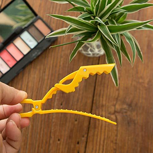 DanziX 15 Pack Plastic Alligator Hair Clips for Women and Girls,DanziX Professional Sectioning Clips with Wide Teeth Non Slip Grip and 3 Pack Black Tail Combs for Separating Hair Salon Care Styling Tools