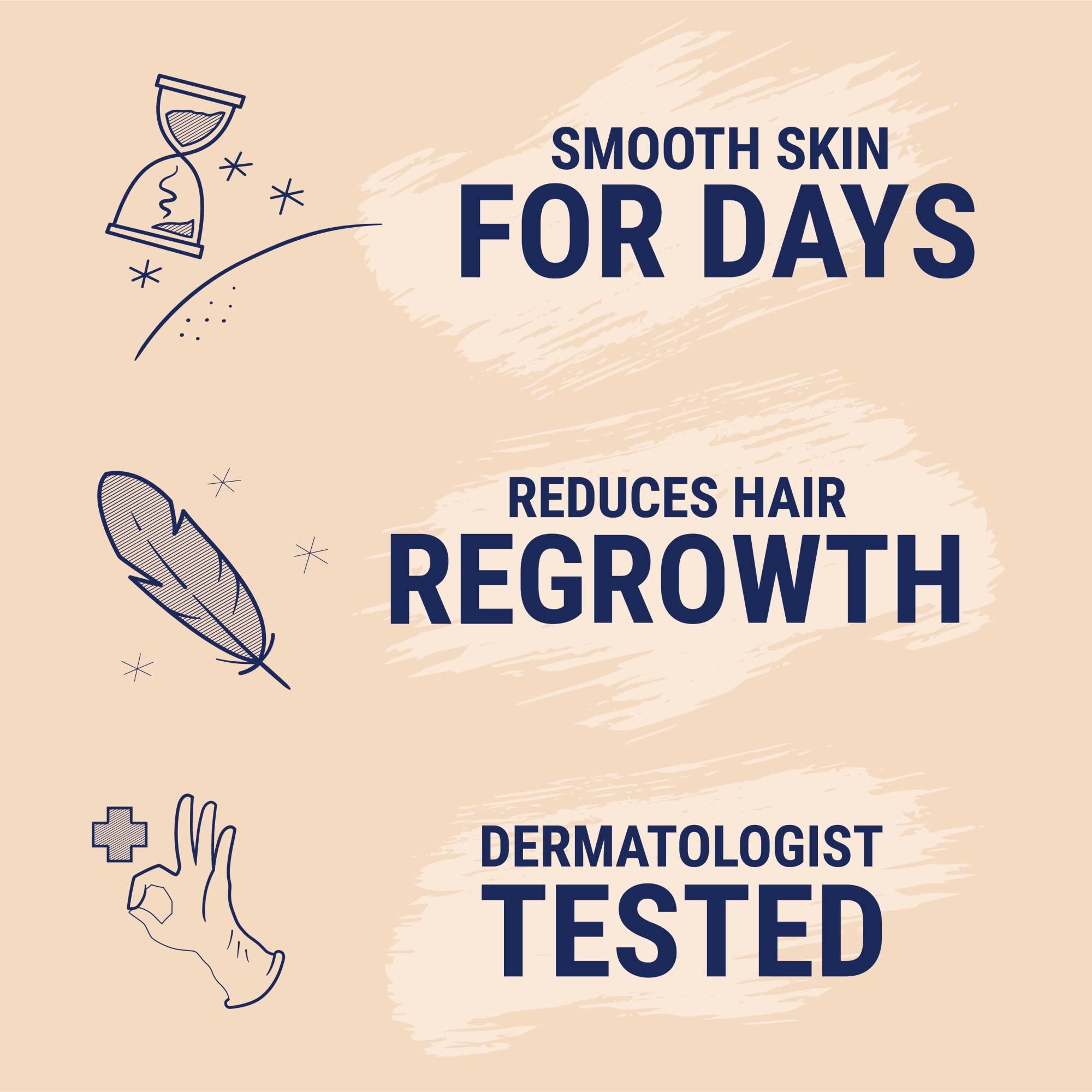 Nair Nair Hair Remover Moisturizing Face Cream, with Sweet Almond Oil, 2OZ (Pack of 2)