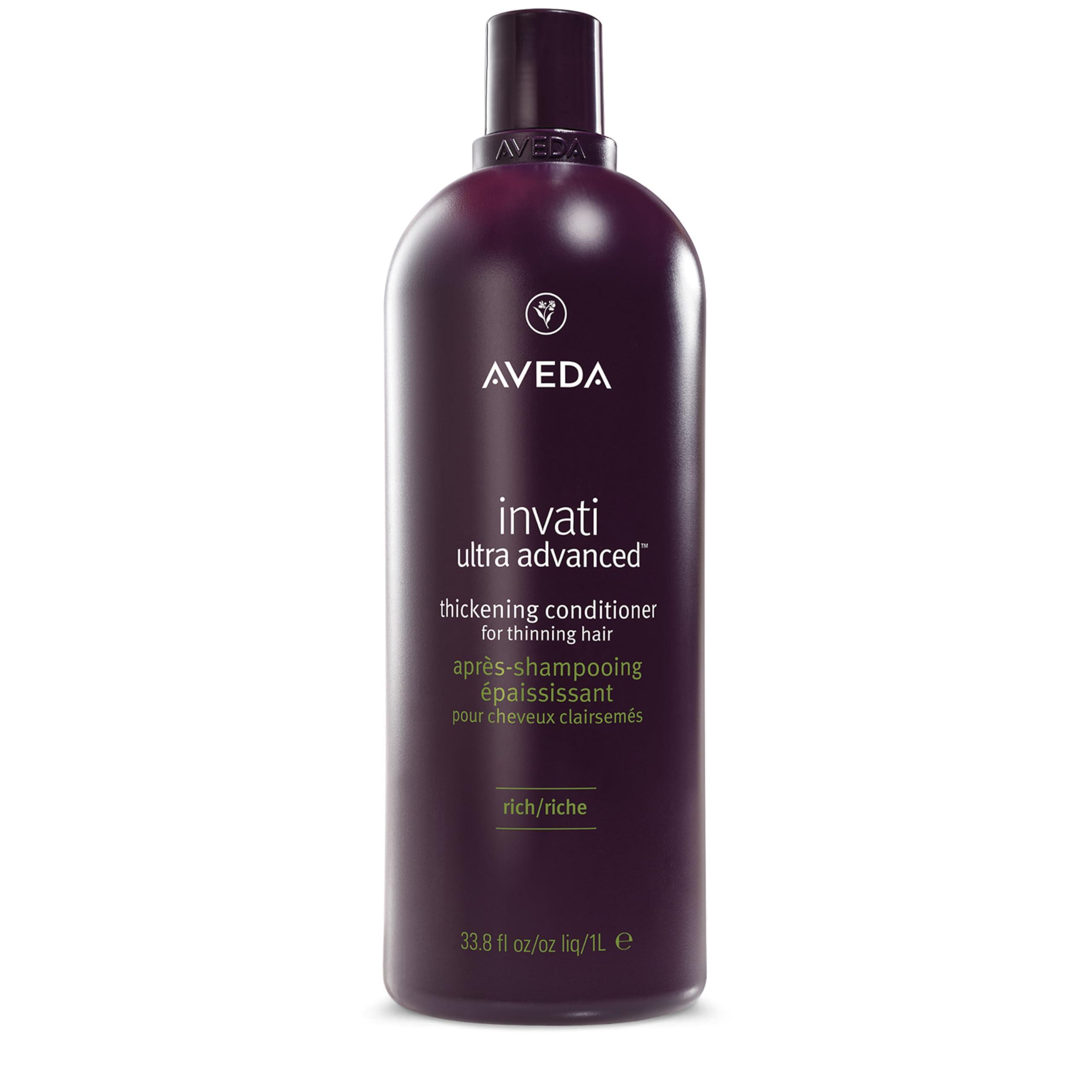 Aveda Aveda Invati Ultra Advanced Thickening Conditioner Rich | Step 2 of 4 | Reduces Hair Loss by 77% | for Medium to Thick Thinning Hair Types | Normal to Oily Scalp | 96% Naturally Derived*, 33.8 Fl Oz