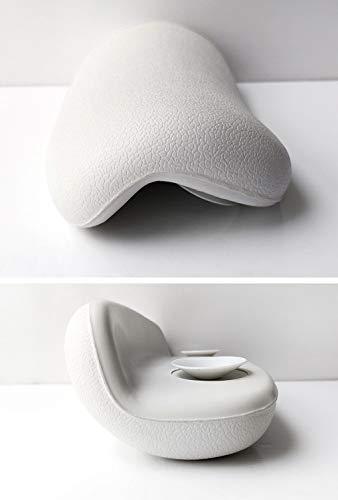 Tellgoy-pillow Spa Bath Pillow with Large Suction Cups, Bathtub Cushion with PU, Luxury Bath Tub Pillow Rest Fits Any Tub, Straight Back Tub, A