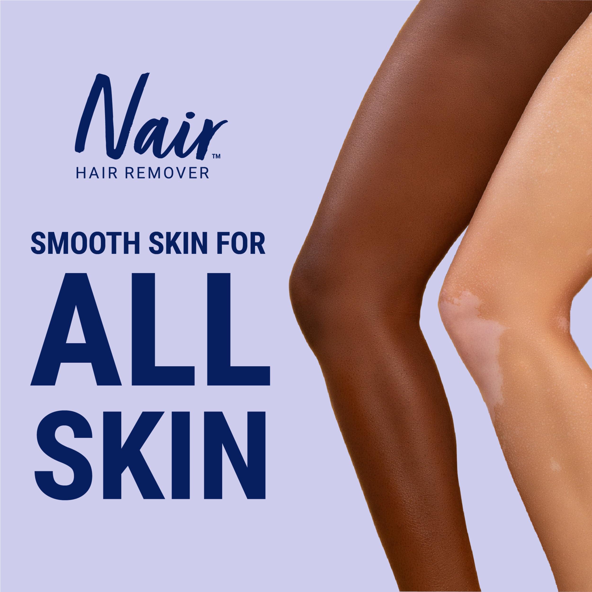 Nair Nair Glide On Hair Removal Cream, Arm, Leg, and Bikini Hair Remover, Depilatory Cream, 3-pack, 3.3 oz Stick