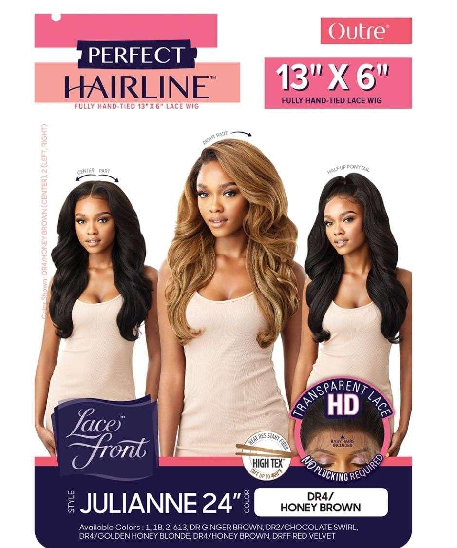 Outre Outre HD Lace Front Wig Perfect Hairline Fully Hand-Tied 13X6 Lace Wig Julianne 24" (613)