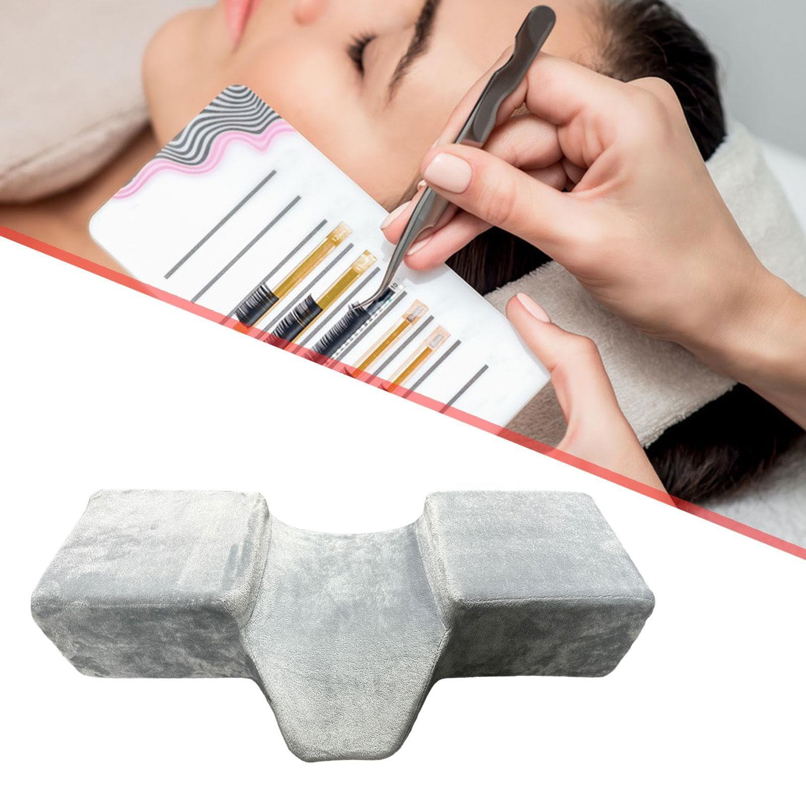 NinthAvenue Basics NinthAvenue Basics Lash Pillow Memory Foam Neck Pillow Professional for Lash Extension Soft Ergonomic Curve Neck Pillow Salon Pillow for Beauty, Gray