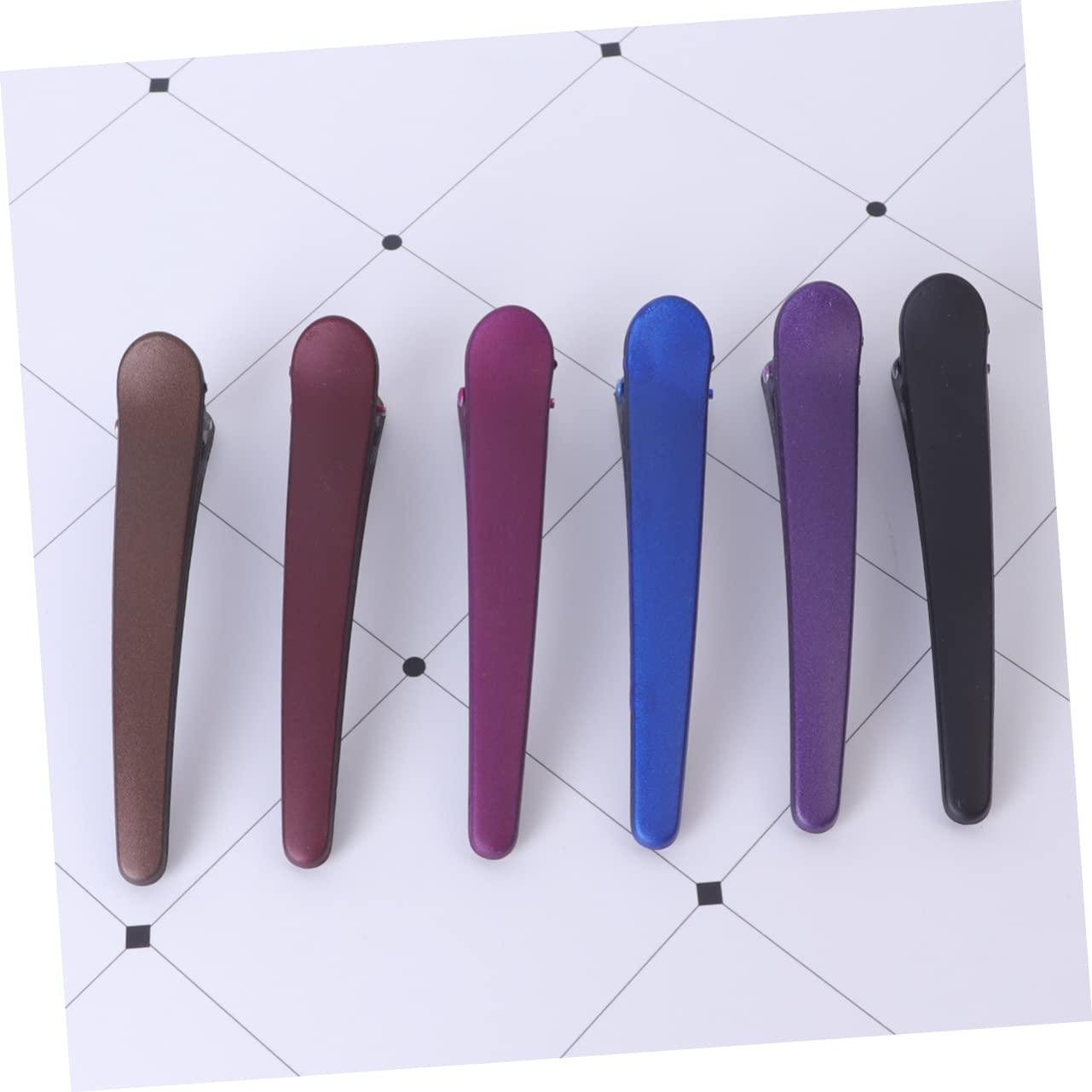 CALLARON CALLARON 12pcs Frosted Hair Clips Hair Barrettes Duck Billed Hair Clips Women Hair Clips Glossy Hair Clips