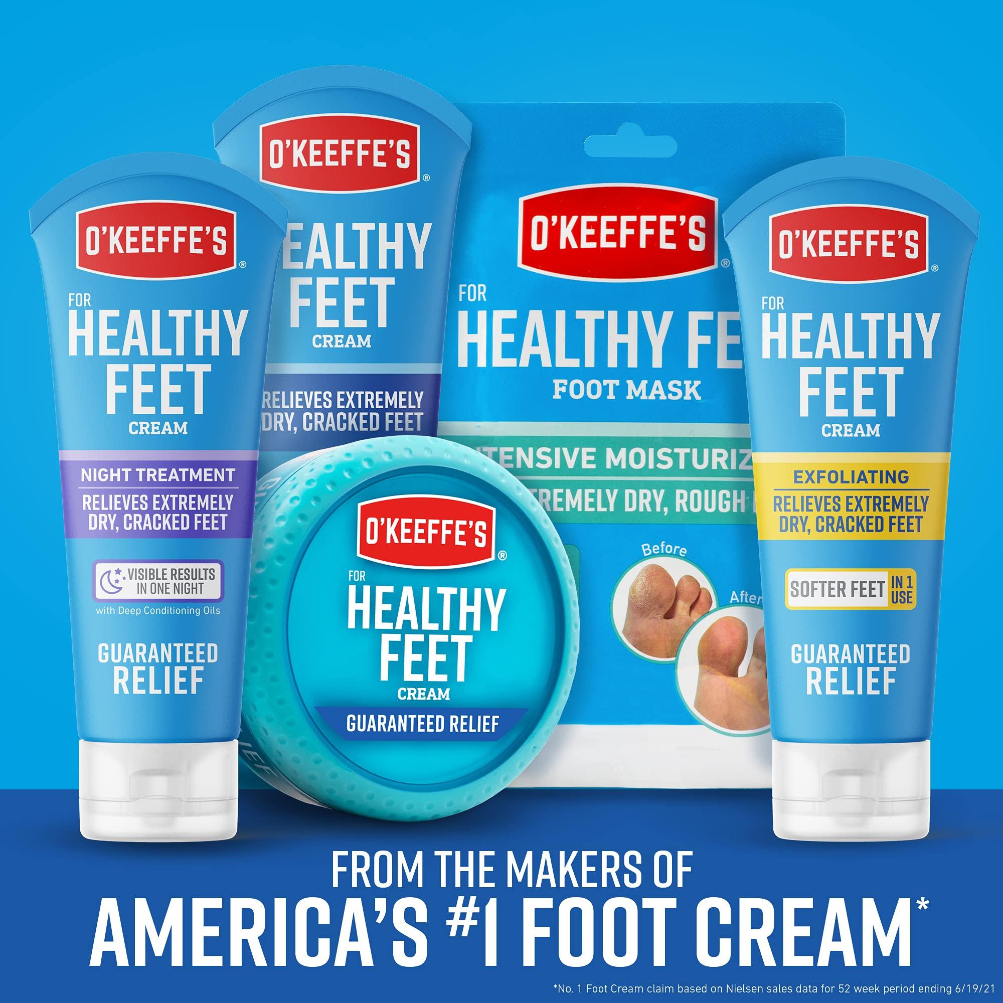 O'Keeffe's O\'Keeffe\'s K0320001-9 Healthy Feet Foot Cream in Jar (9 Pack), 3.2 oz