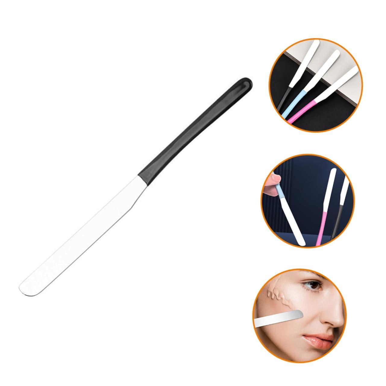 FOMIYES FOMIYES Foundation Makeup Spatula Smooth Surface Long Metal Makeup Stirring Tool
