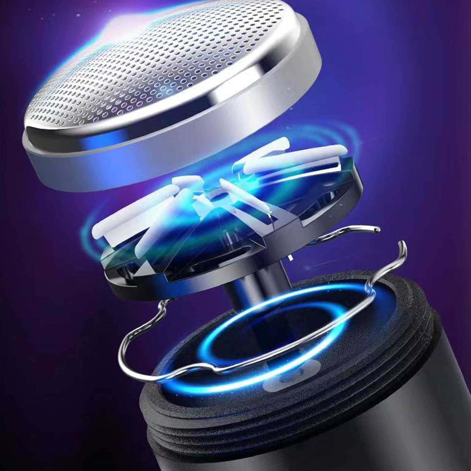 TREETDOBV TREETDOBV Electric Beard Trimmer USB Rechargeable Portable Digital Beard Trimming Groomer IP7X Waterproof Washable 65000RPM for Man Women