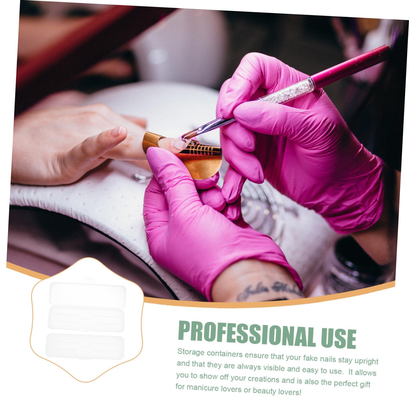 Mikinona Mikinona 2pcs Nail Art Storage Box Nail Drill Bit Case Tool Chest Nail Tools for Nail Art Manicure Tools Nail Salon Organizers Nails Tools Drawers Nail Art Tool Manicure Tool Boxes Plastic