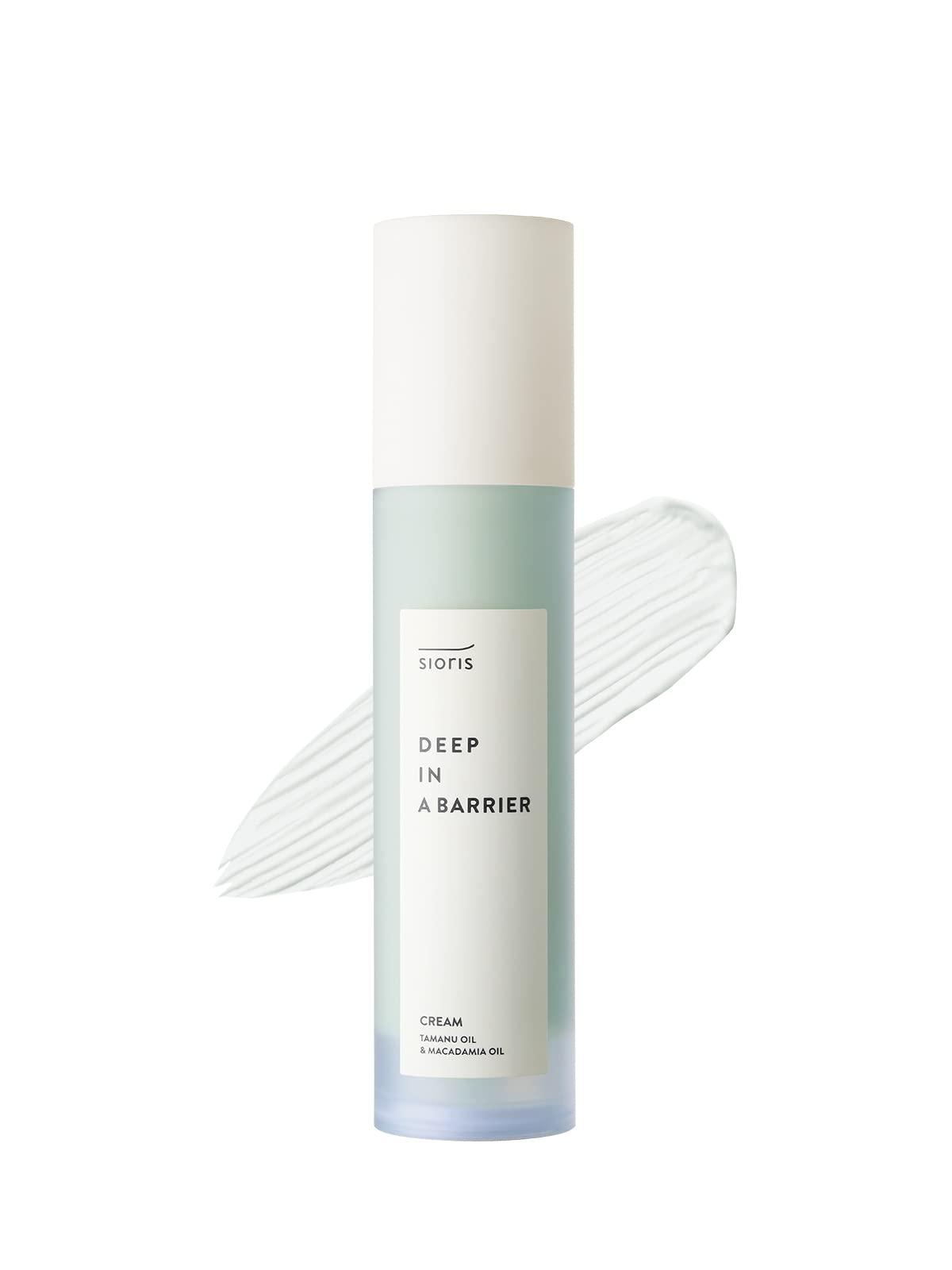 SIORIS SIORIS Deep In A Barrier Cream 1.69 fl.oz: A Tamanu Oil-powered, organic and vegan intensive skin repair cream, strengthens the skin barrier, soothes sensitive skin, and deeply moisturize
