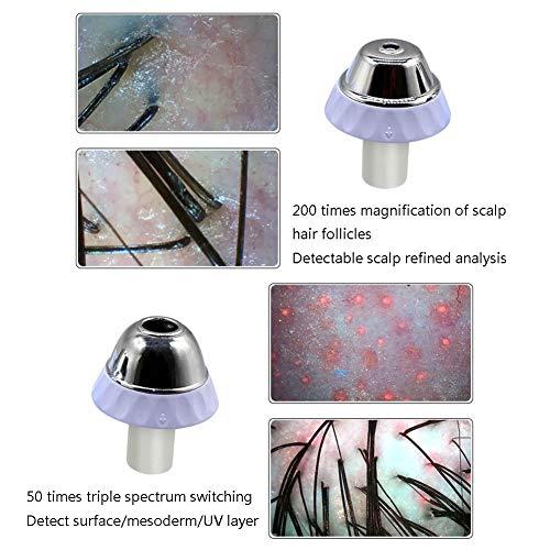 BIUYYY 11-inch Hair Tester, Skin Hair Scalp Detector Digital Microscope Skin Analyser for Skin Hair Care