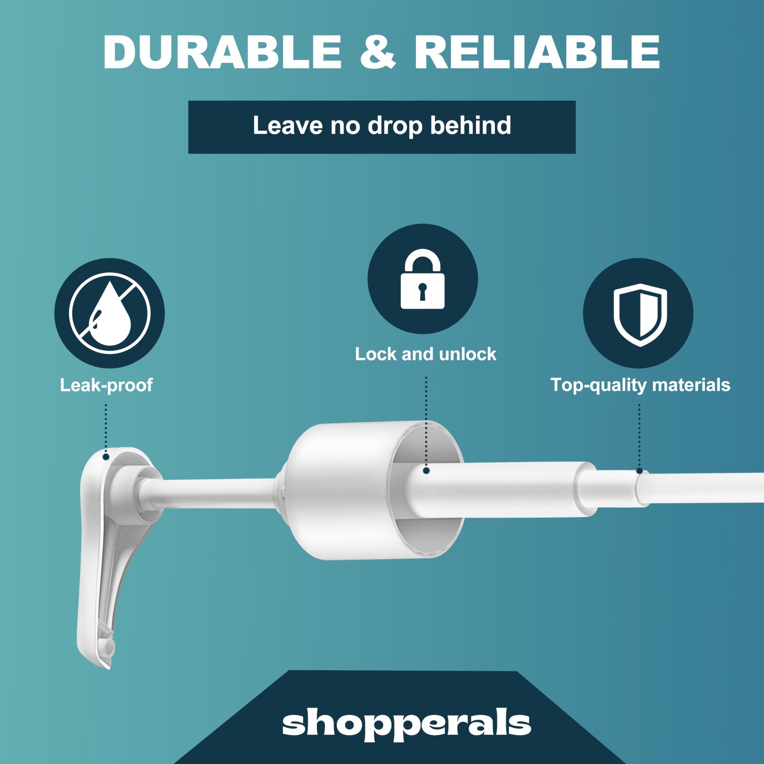 shopperals Pump Dispenser, Made to Fit Listerine 1.5 or 1 Liter Bottles [Package Includes 1 Pump]