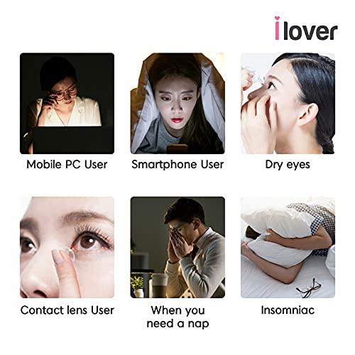 I lover Ilover Eye Mask for Sleeping sandalwood Scent 10 Sheet Warm Steam, Traveling, Relaxing and Tiredness Instantly Warm Helps Eye injuries, relieves dry eyes.