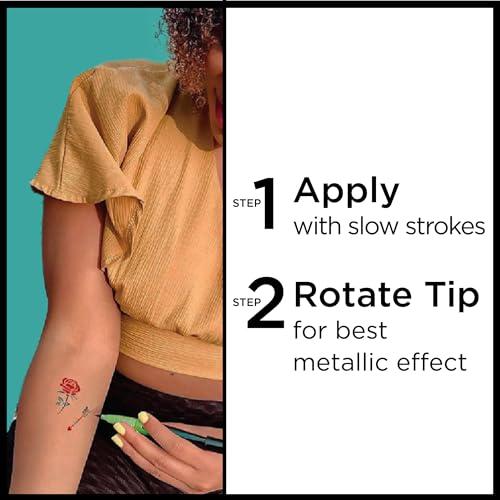 BIC BIC BodyMark Body Art Markers, Pastel Pop, Flexible Brush Tip, 5-Count Pack of Assorted Colors, Skin-Safe, Cosmetic Quality