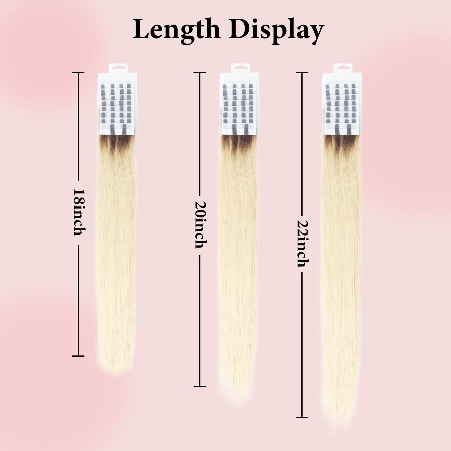 Prosa V light hair extension, human hair V light specific wig extensionsreal human hair for v light hair extensions machine sit, 30g/pack, 18 20 22. (#T4/60, 20)