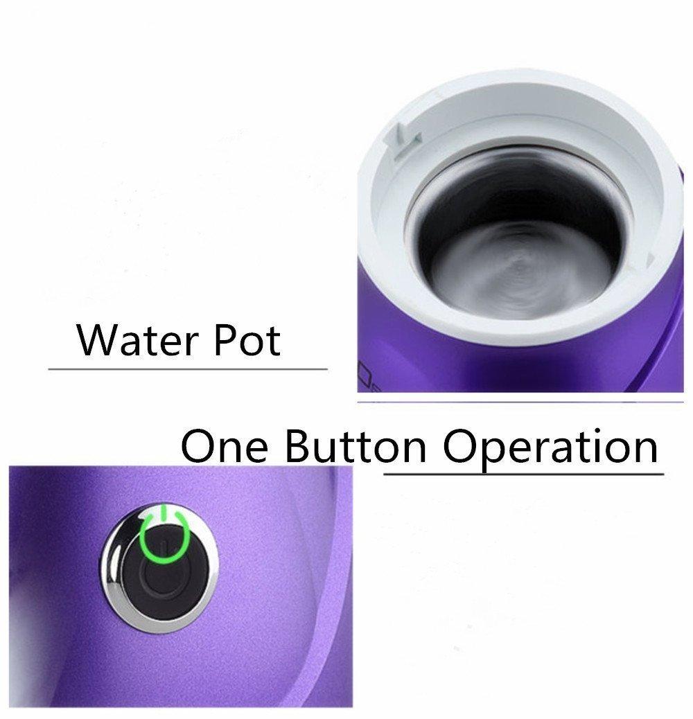 Hann Hann Facial Steamer Professional Sinus Steam Inhaler Face Skin Moisturizer Facial Mask Sauna Spa Steamers with Aromatherapy Diffuser Humidifier Function (Purple)