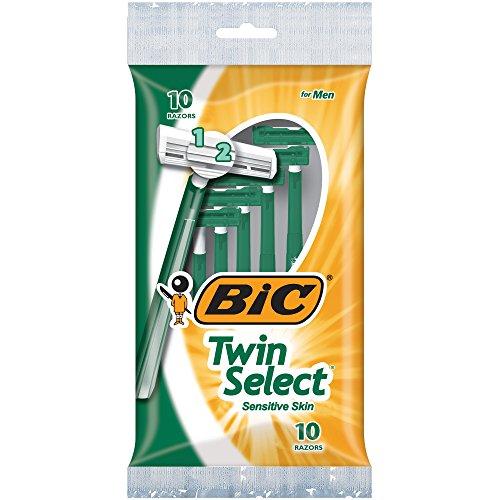 BIC BIC Men\'s Twin Select Disposable Razor, Sensitive Skin, 10 count (Pack of 3)
