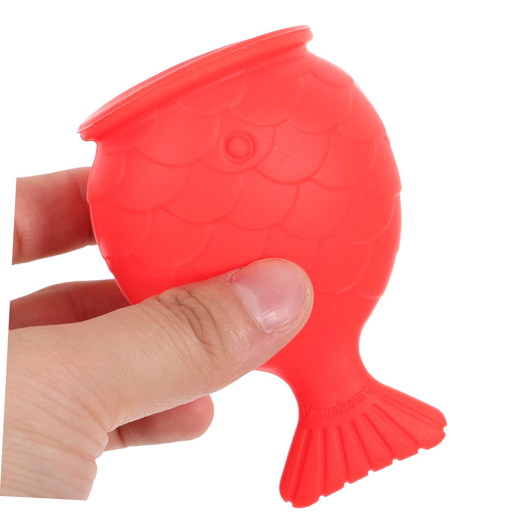 Beavorty Beavorty Silicone Fish Lip Filler (red) Tools Reusable Lip Enhancer Lip Silicone Plumper Lip Plumping Device Lip Suction Plumper Womens Lip Plumper Lip Silicone Plumping Device