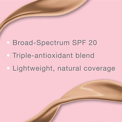 Neutrogena Neutrogena Healthy Skin Liquid Makeup Foundation, Broad Spectrum SPF 20 Sunscreen, Lightweight & Flawless Coverage Foundation with Antioxidant Vitamin E & Feverfew, Natural Ivory, 1 fl. oz