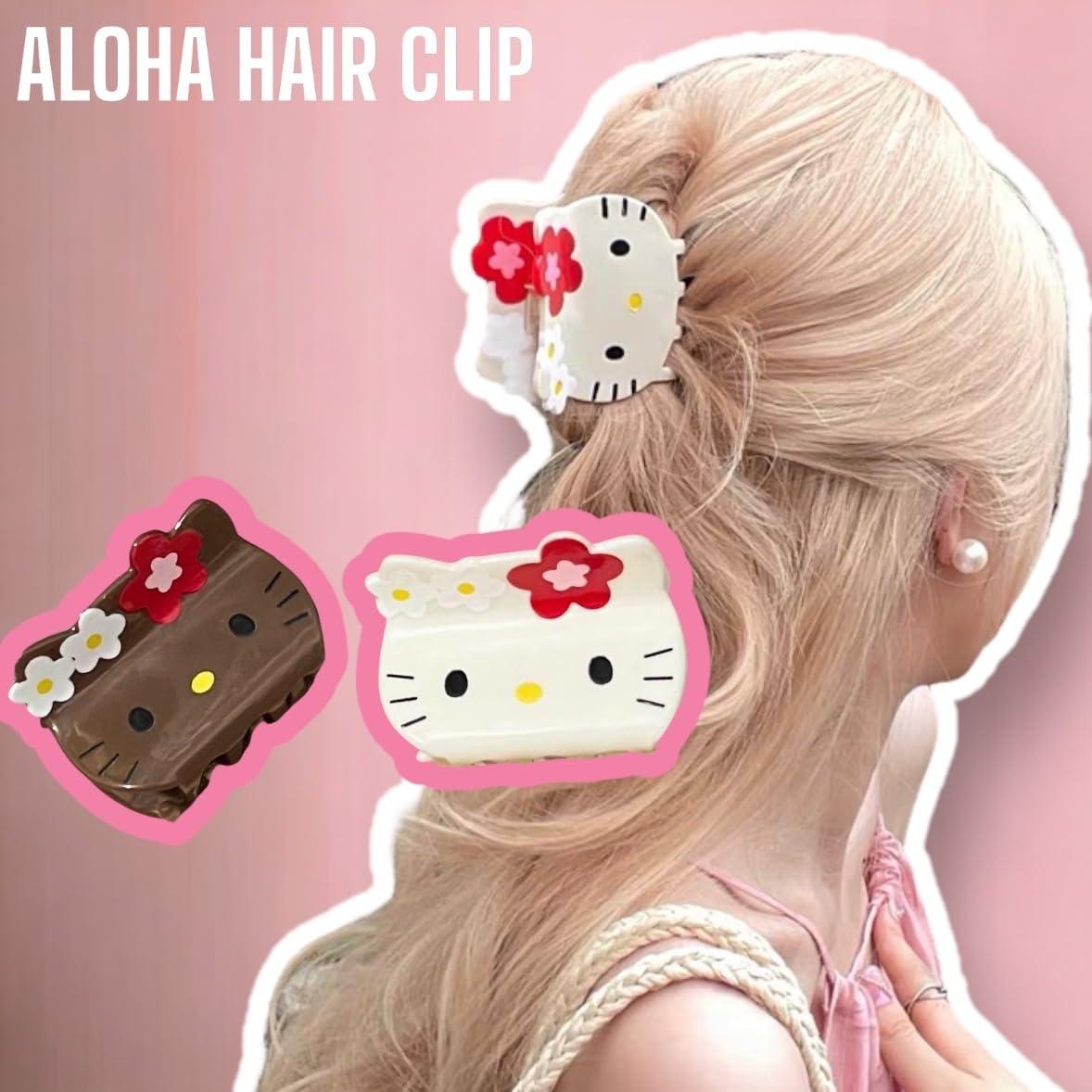 KOZUKI KOZUKI Anime Hair Clip - Hawaiibrown Kawaii Hair Style Japanese Hair Claw - Cute and Durable Hair Claw for Women and Girls - 1 Count