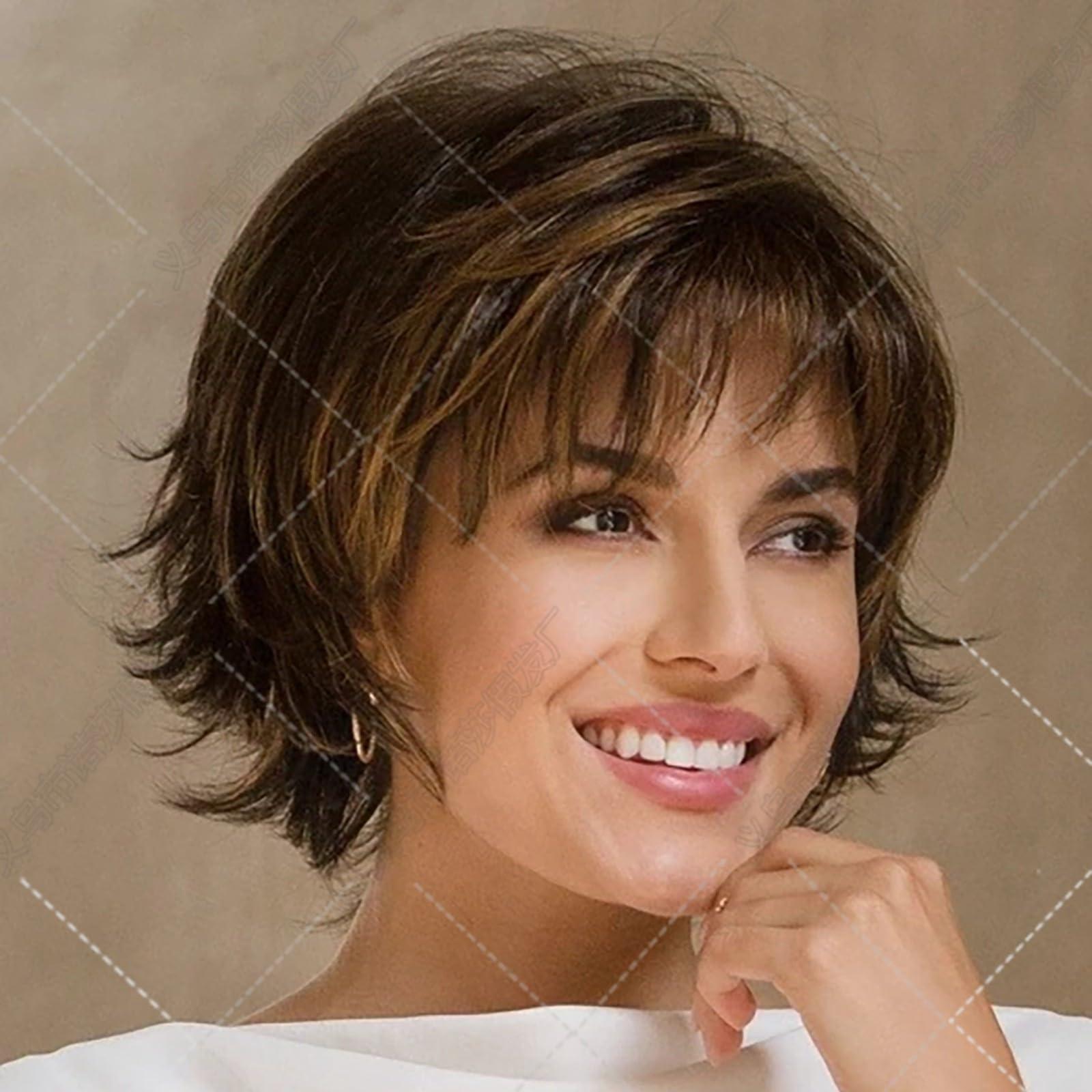 Dempiire Dempiire Human Hair Short Wigs For Women Black Wig Curly Bob Wig Front Wig Black Wig Party Hair