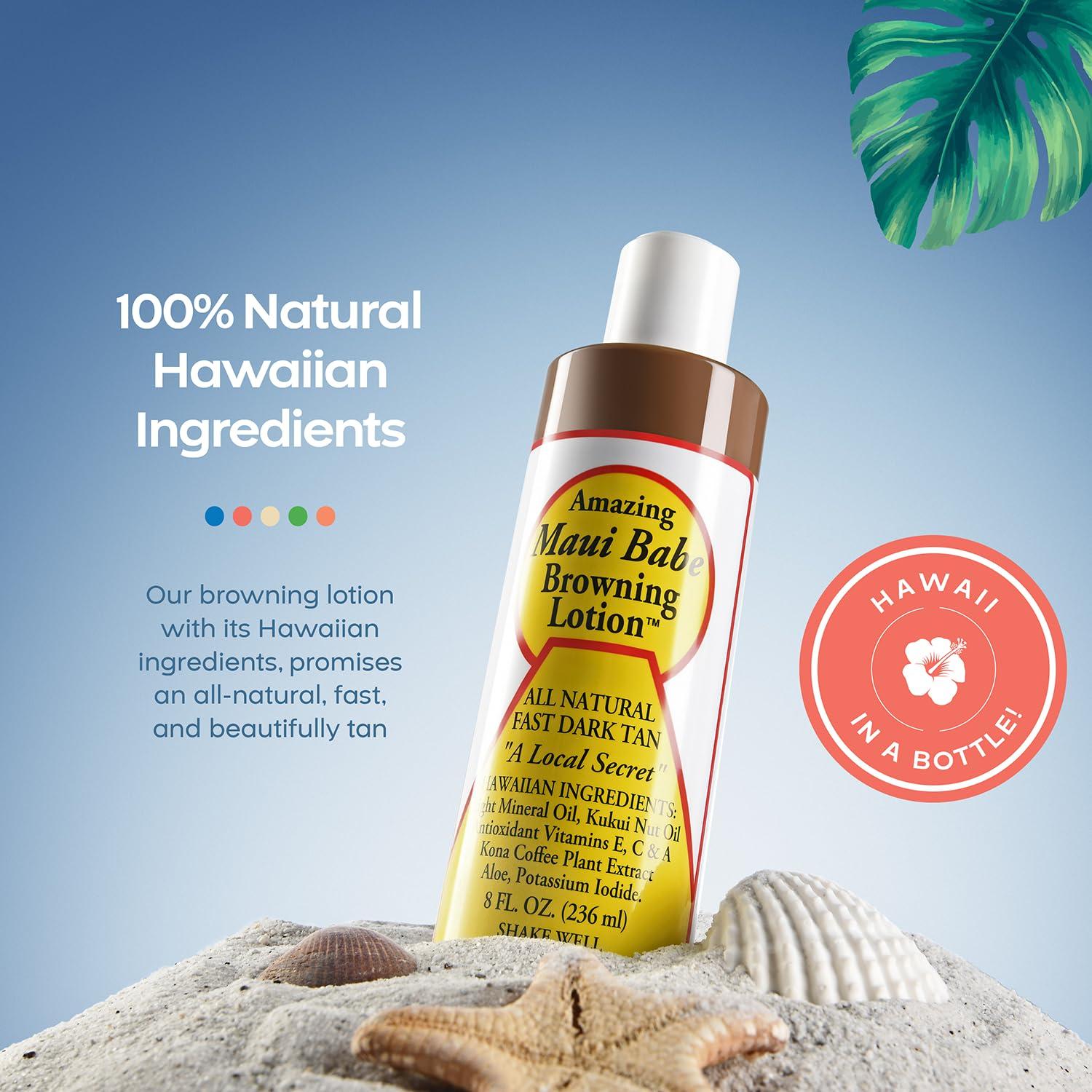 Maui Babe Maui Babe Browning Lotion 8 Ounces (Pack of 2)