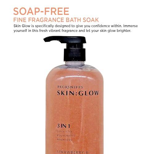 Pecksniff\'s Pecksniff\'s Strawberry and Jojoba Brightener Exfoliating Shower Gel | 1000 ml / 33.80 Fl Oz