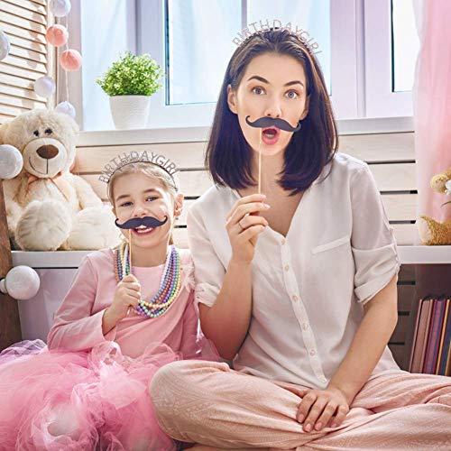 AOPRIE AOPRIE Birthday Girl Headband Birthday Tiara for Women Girls Happy Birthday Princess Crown Rhinestone Happy Birthday Accessories, Rose Gold