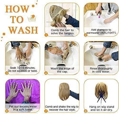 GEPAS Short Layered Hairstyles Women\'s Choppy Wavy Human Hair Capless Wigs 10Inch