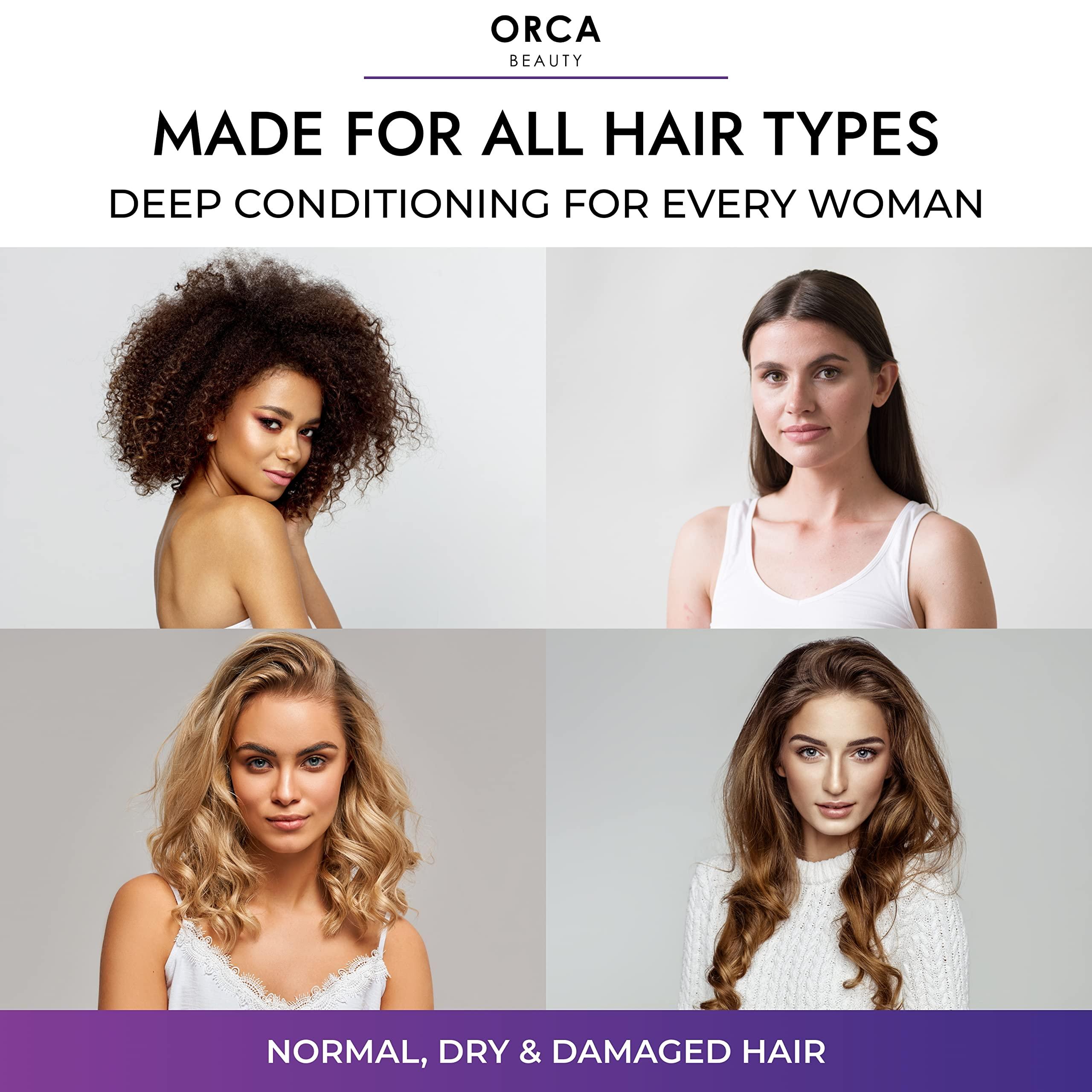 Orca Beauty Biotin Shampoo and Conditioner for Women and Men - Volumizing Shampoo and Conditioner Set to help boost thinning hair - Hydrating, Nourishing Hair Loss Shampoo and Conditioner