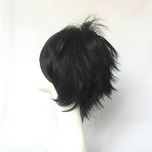 Fortunecookie Natsume Yujin Cho Tanuma Kaname Black Short Cosplay Costume Wig + Free Wig Cap