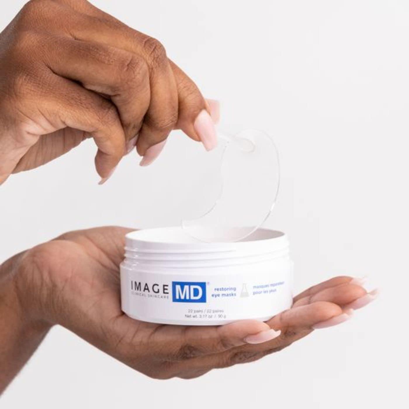 IMAGE Skincare IMAGE Skincare, IMAGE MD Restoring Eye Masks, Made with Cooling Hydrogel to Rapidly Refresh, Firm, Restore, & Soothe Tired Eyes, 22 Count