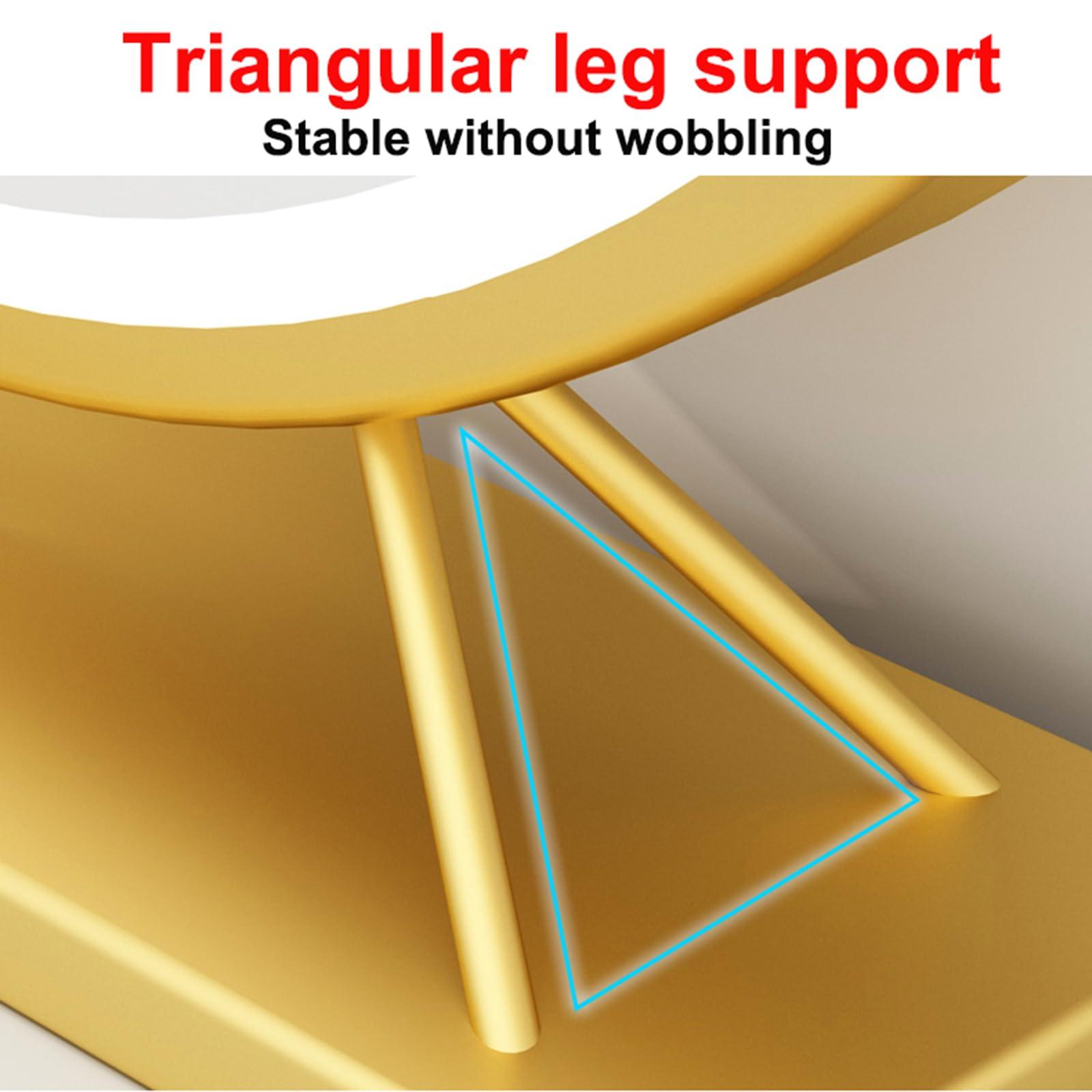 Topjia TopJia Makeup Mirror,Vanity Tabletop Mirror Countertop Mirror,Bathroom Shaving Mirror, Cosmetic Dressing Table Circle Mirror Dressing Table, Desk, Bathroom, Bedroom(40cm, Black), 1774273