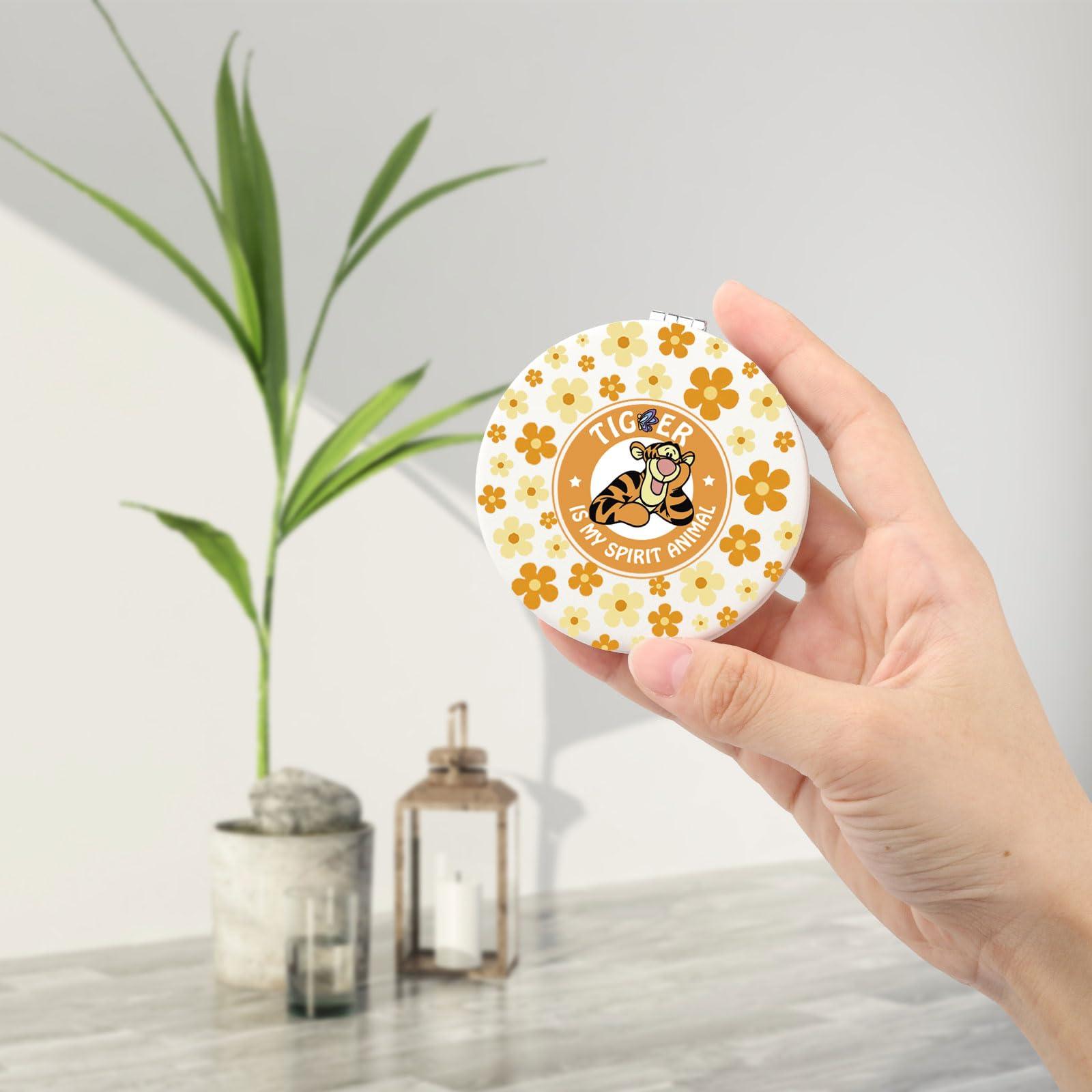 SEIRAA SEIRAA Tigger Pocket Mirror Tigger Gifts Tigger Compact Mirror Tigger is My Spirit Animal Tigger Merchandise (Tiger)