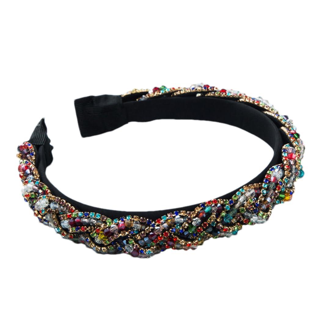 Rfmfkkg Rfmfkkg Women Crystal Tiara Hairdband Baroque Rhinestone Diamante Headband Party Wedding Hair Accessories 28