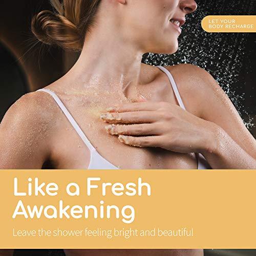 Geomar Arabica Coffee Scrub - Large 21oz Natural Coffee Body Scrub - Coffee Exfoliating Scrub to Help Reduce Acne, Cellulite and Stretch Marks - Firming Action