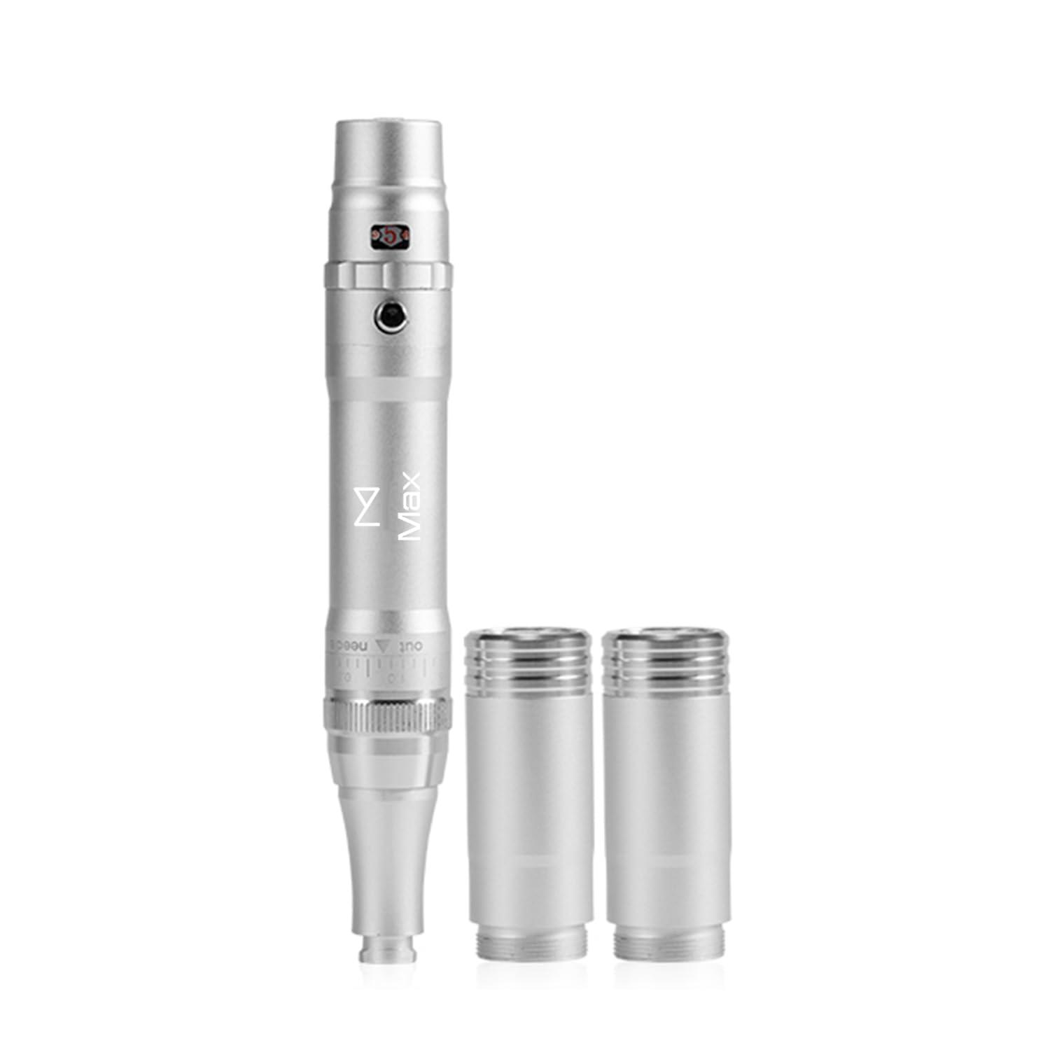 M M Permanent Makeup Machine - Microblading Machine, Eyebrow Tattoo Machine - Microshading, Lip, Ombre Brows Machine - Wireless Machine Kit - Achieve Flawless Results (Silver)