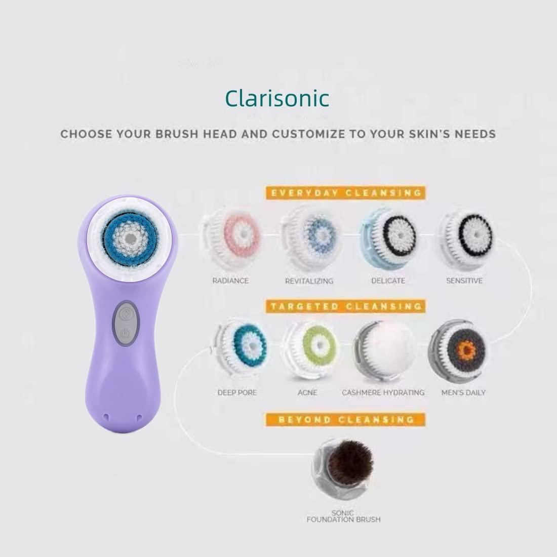 Clarisonic Clarisonic Brush Head Replacement Set Compatible with Mia 1, Mia 2, Mia Fit, Alpha Fit, Smart Profile Uplift and Alpha Fit X, 4 Count