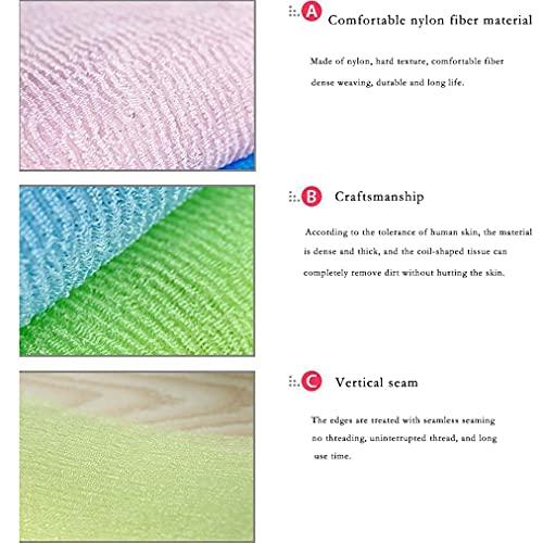 YAYA2021-SHOP Exfoliating Washcloths 3Pcs Exfoliating Shower Towel Body Scrubber Shower Towels Nylon Bath Towel Shower Washcloth for Effective Exfoliation, Rinses Clean, Lightweight Exfoliating Towel for Body