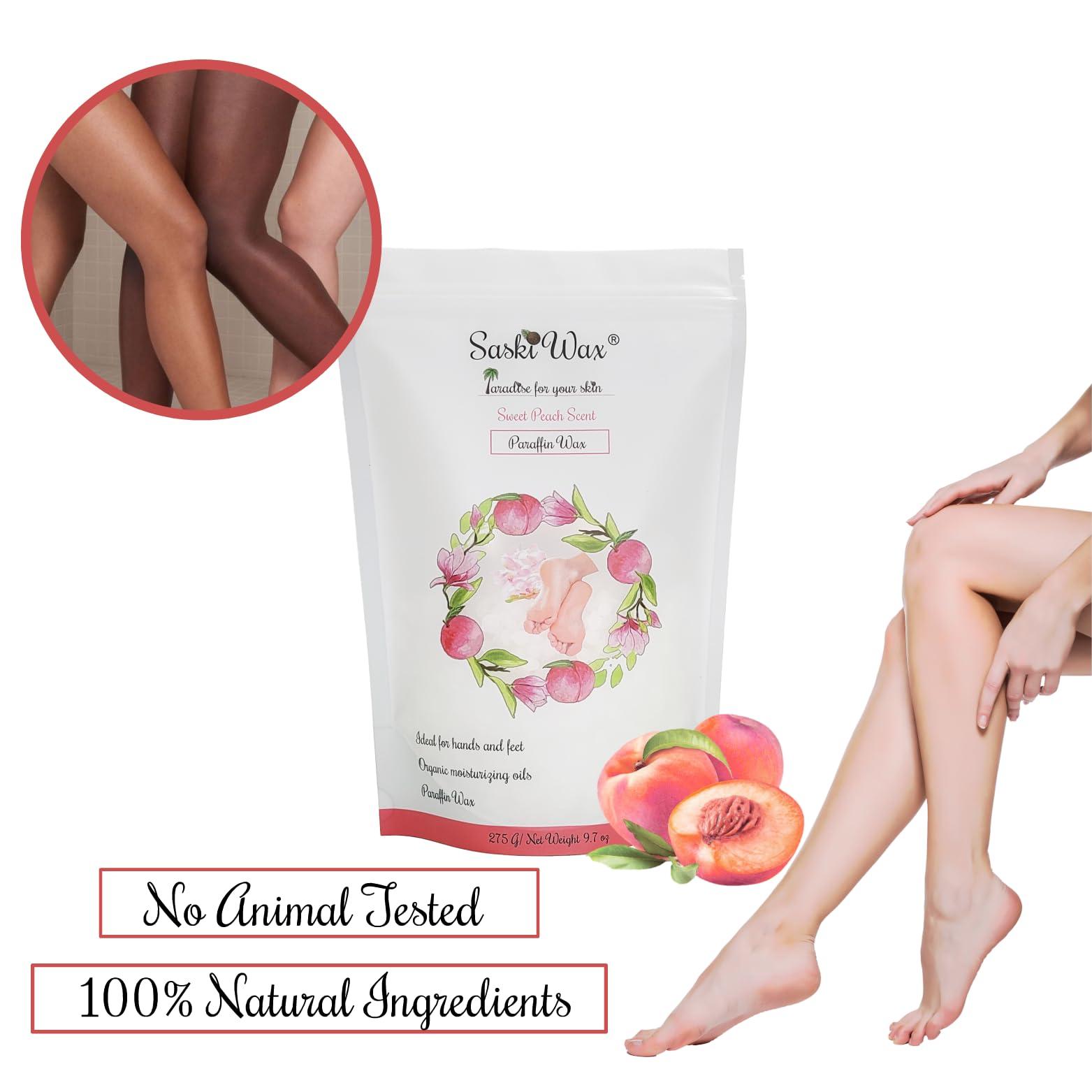 Paradise for your skin by Saski Wax Paraffin wax Sweet Peach scent