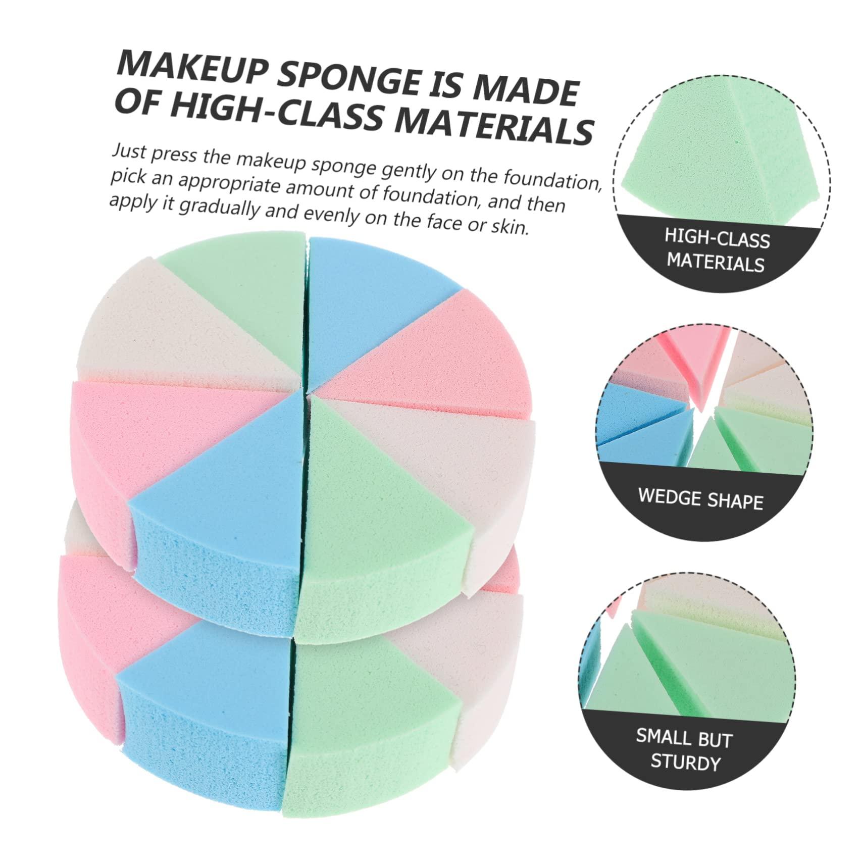 Mipcase Mipcase 8 Sets Triangular Sponge Puff Makeup Pads Craft Foam Sponges for Painting Blending Sponge Makeup Sponges for Foundation Makeup Sponges Wedges Triangle Sponge Powder Puff Emulsion