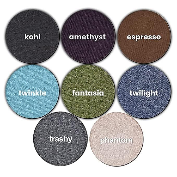 michael marcus Michael Marcus Makeup Cake Eye Liner & Eyeliner Brush Trashy - Water Activated Dry Pressed, Long-Lasting & Smudge Resistant Eyeliner - Cruelty & Paraben Free - For Beginner & Pro Makeup Artist