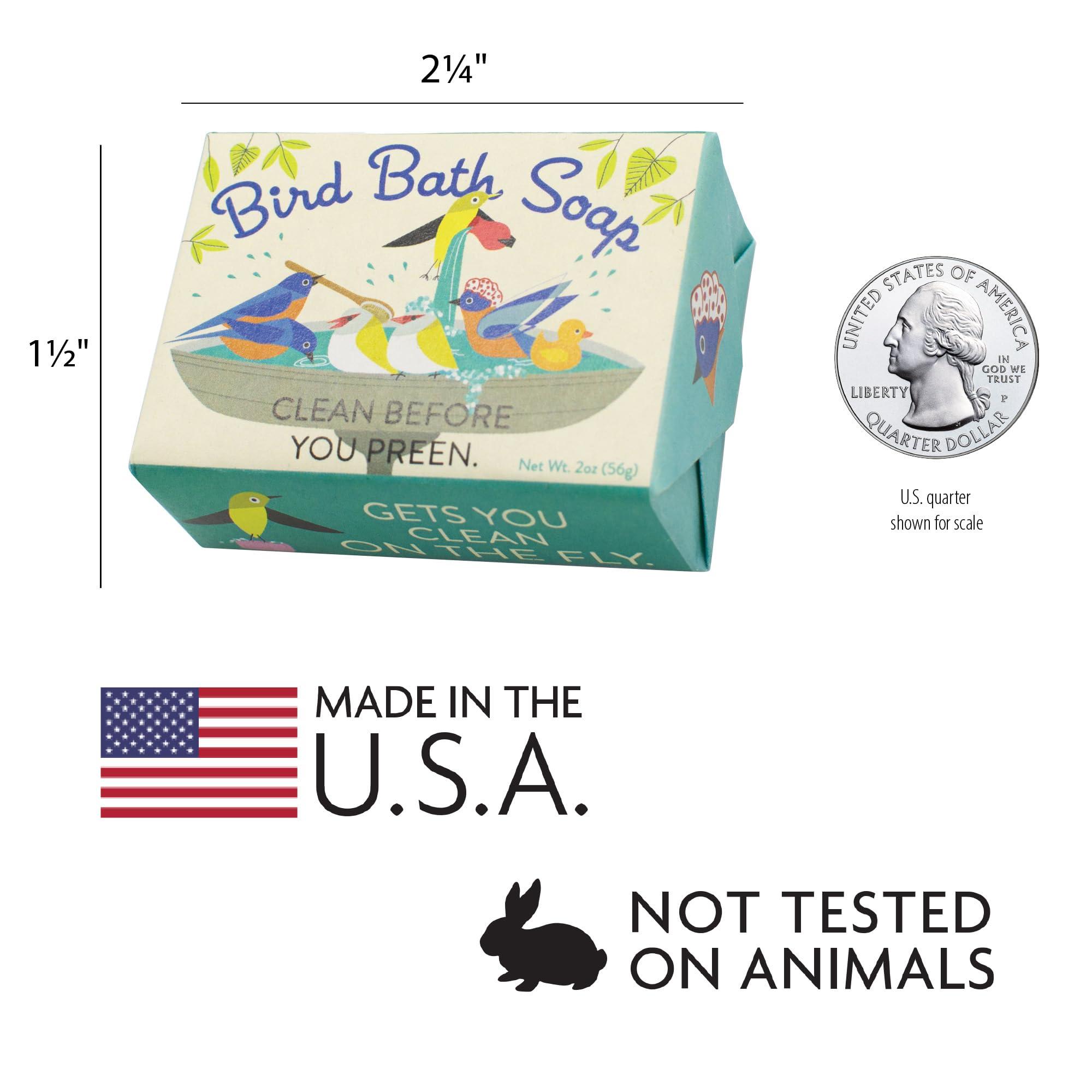 The Unemployed Philosophers Guild The Unemployed Philosophers Guild Bird Bath Soap - Made in The USA, 2oz (56g) Travel Sized Guest Bar