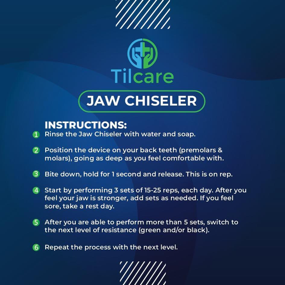 Tilcare Tilcare Jawline Exerciser Jaw Exerciser for Men and Women That Helps to Workout Your Jaw, Neck and Tone Your face with Exercise - Face Slimmer That Will Chisel Your Jawline - Elite Level 70lb